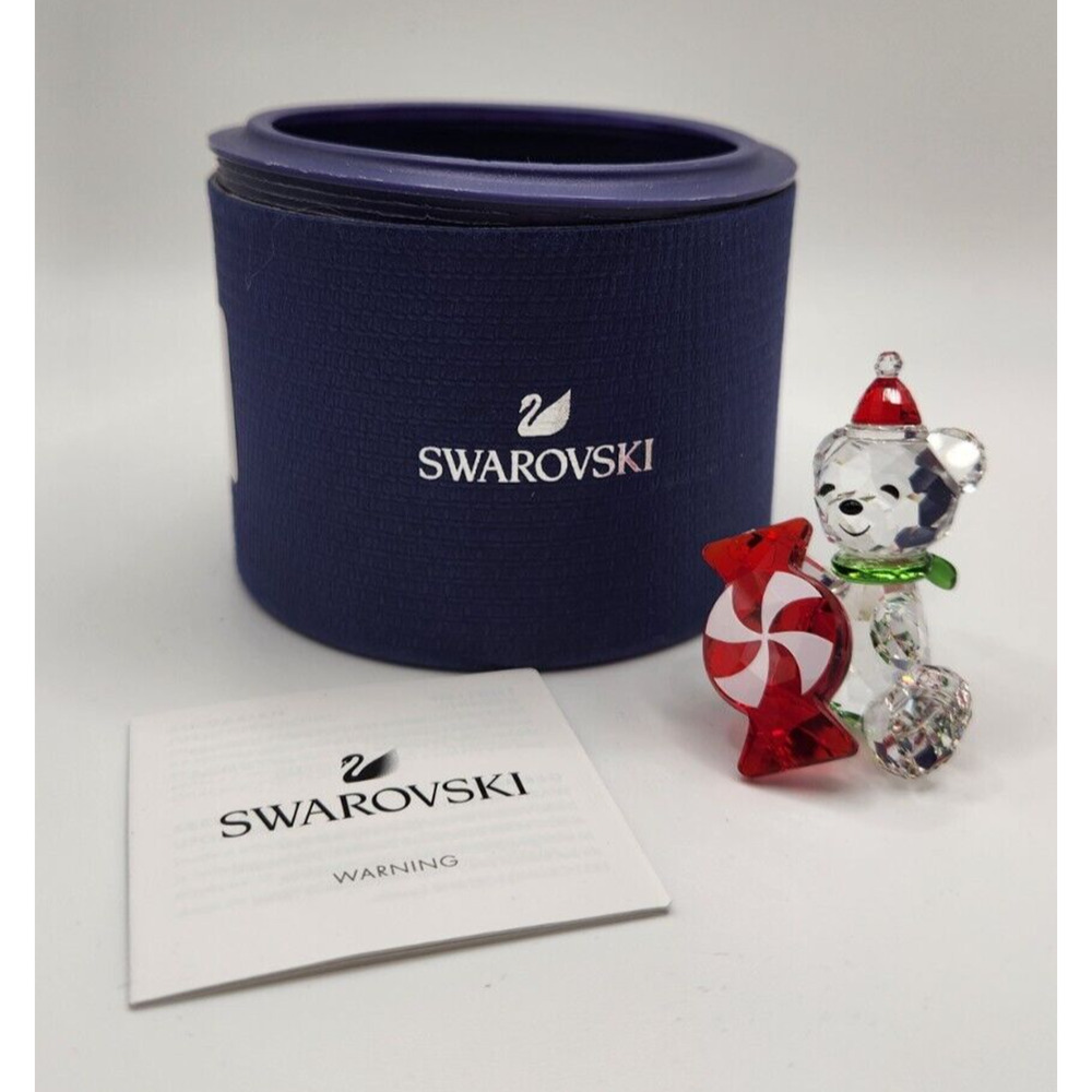 Swarovski Kris Bear Christmas Annual Edition 2021 Item 5597045 Peppermint Candy